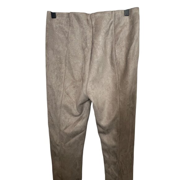 Ann Taylor Taupe Faux Suede Skinny Pants Women’s Size 4 Stretch Neutral - Picture 9 of 14